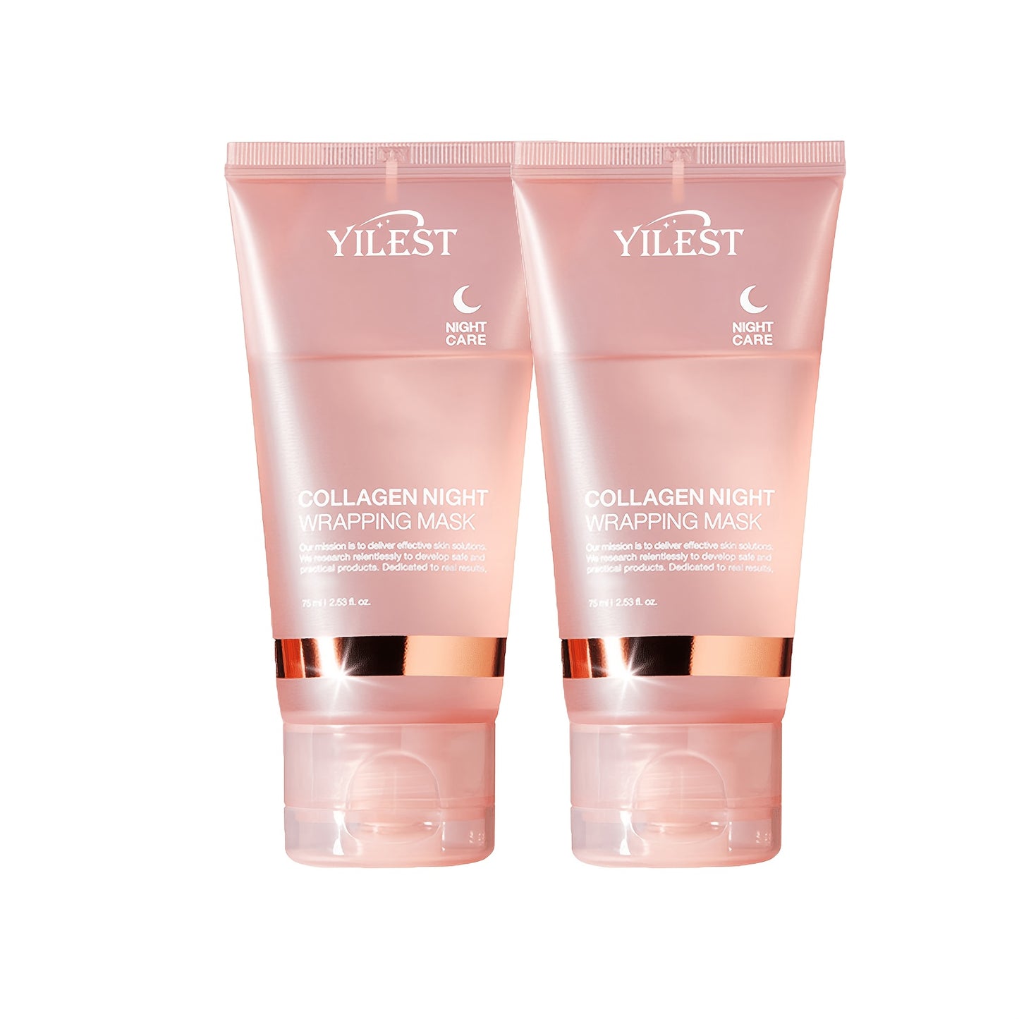 Buy 1 Get 1 Free: Collagen Night Graping Mask with Niacinamide & Hyaluronic Acid - Paraben-Free Gel Sheet Mask Suitable for All Skin Types, Hydrating & Firming Night with Ceramide, 75ml/2.53fl. X2 + Bonus Face Mask Brush