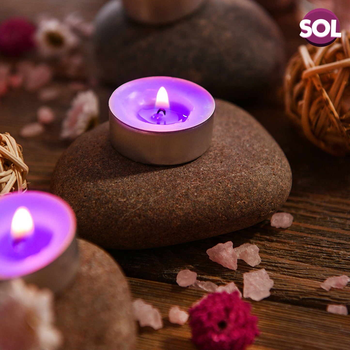 75 Pack Scented Tea Light Candles | Assorted Tealights with 5 Fragrances (Vanilla, Fresh Berries, Peach, Mountain Spring, Lavender) | 4 Hour Burn | Decorative Home & Gift Candle Set