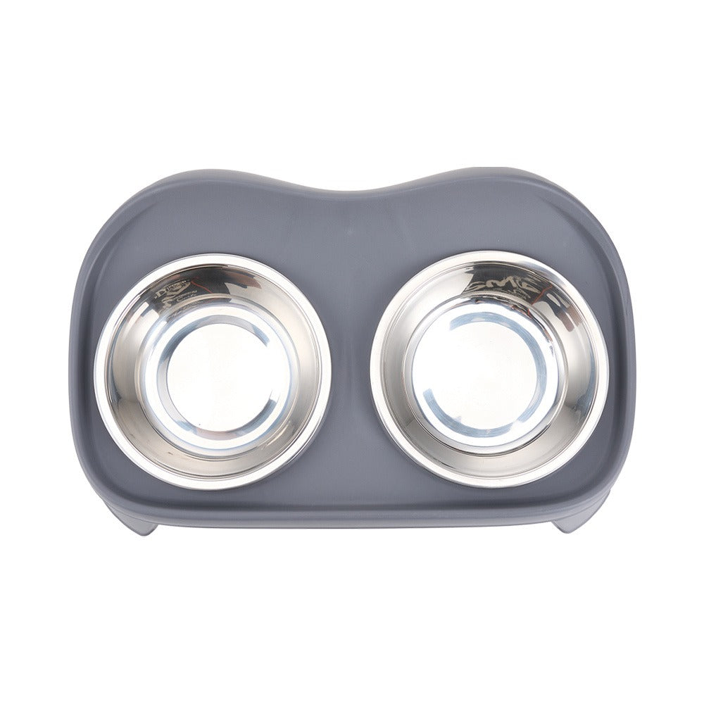 Raised Dog Feeding Station with 2 Stainless Steel Bowls – Adjustable Height Elevated Dog Bowl Stand, Non-Slip Base, Ideal for Large Dogs & Joint Support
