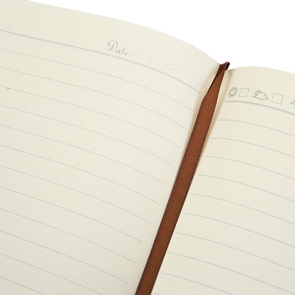 A4 Magnetic Snap Notebook - 400 Page Thick Lined Notepad, Soft Leather Cover - Durable Business & Office Diary for Work Meetings & Professional Recording