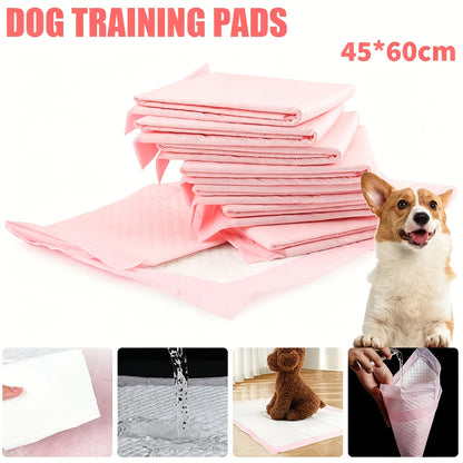 50pcs 100pcs Pet Training Pads 45x60cm, Super Absorbent Disposable Puppy Pee Pads, Quick-Dry Potty Pads Dog Pads for Indoor Training & Puppy Supplies, Extra Thick Puppy Pads Non-Slip Pet Piddle Pads for Small Medium Large Dogs