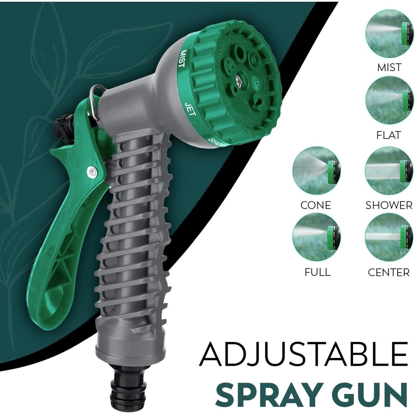10m Garden Hose Pipe Reel with Spray Nozzle, Compact Portable Hose Reel Set with Fittings, Lightweight Mini Water Hosepipe for Balcony, Small Garden & Outdoor Cleaning Use