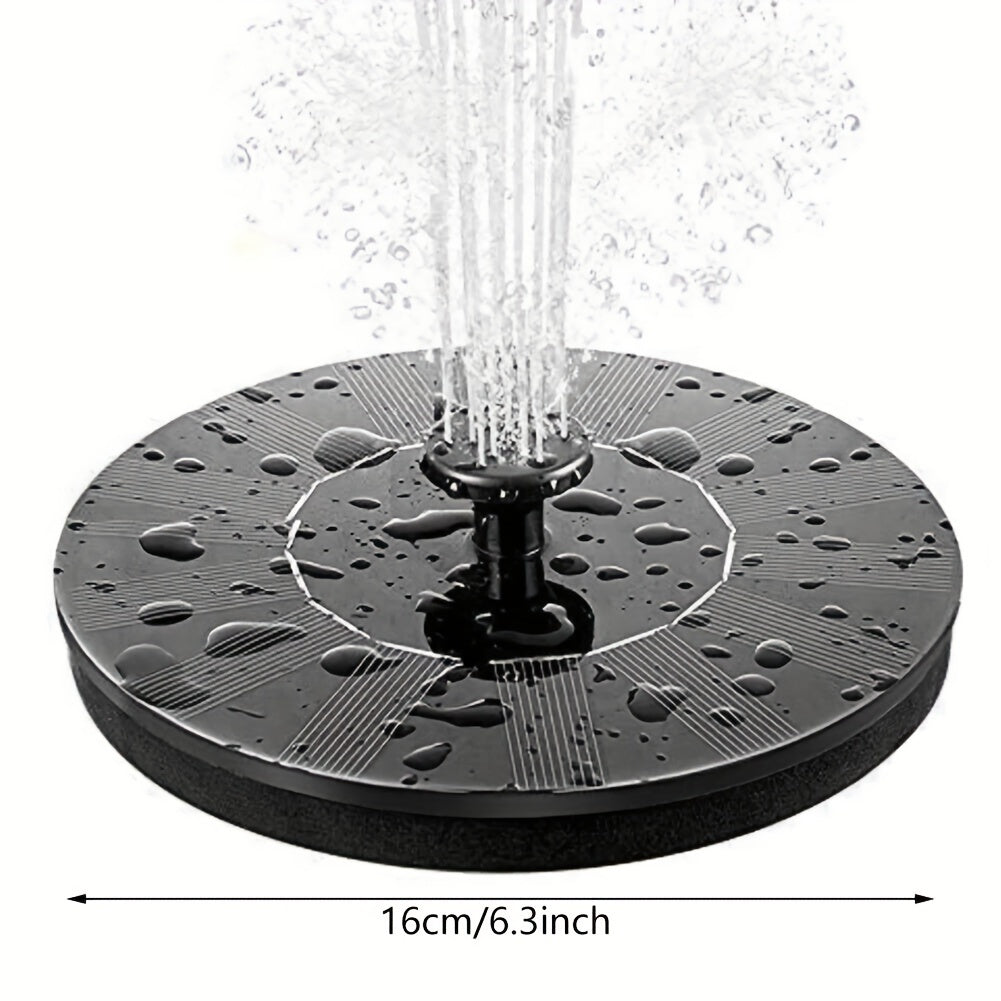 1.4W Solar Bird Bath Fountain Pump with Nozzles & Fixing Bars, IPX8 Free Standing Floating Solar Powered Garden Water Feature Aquarium Pump for Bird Bath, Pond, Pool, Outdoor Garden Home Decor