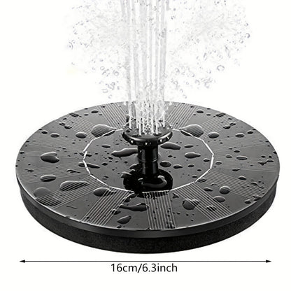 1.4W Solar Bird Bath Fountain Pump with Nozzles & Fixing Bars, IPX8 Free Standing Floating Solar Powered Garden Water Feature Aquarium Pump for Bird Bath, Pond, Pool, Outdoor Garden Home Decor