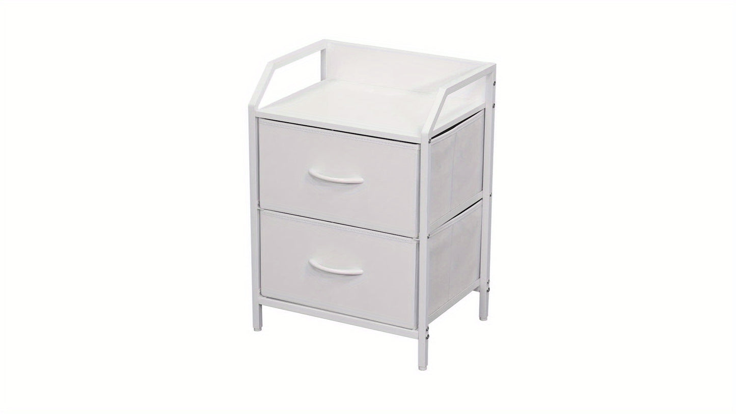 2 Drawers Bedside Table, Small Nightstand For Bedroom, Chest Of Drawers Bedroom, Storage Drawers For Living Room, Hallway