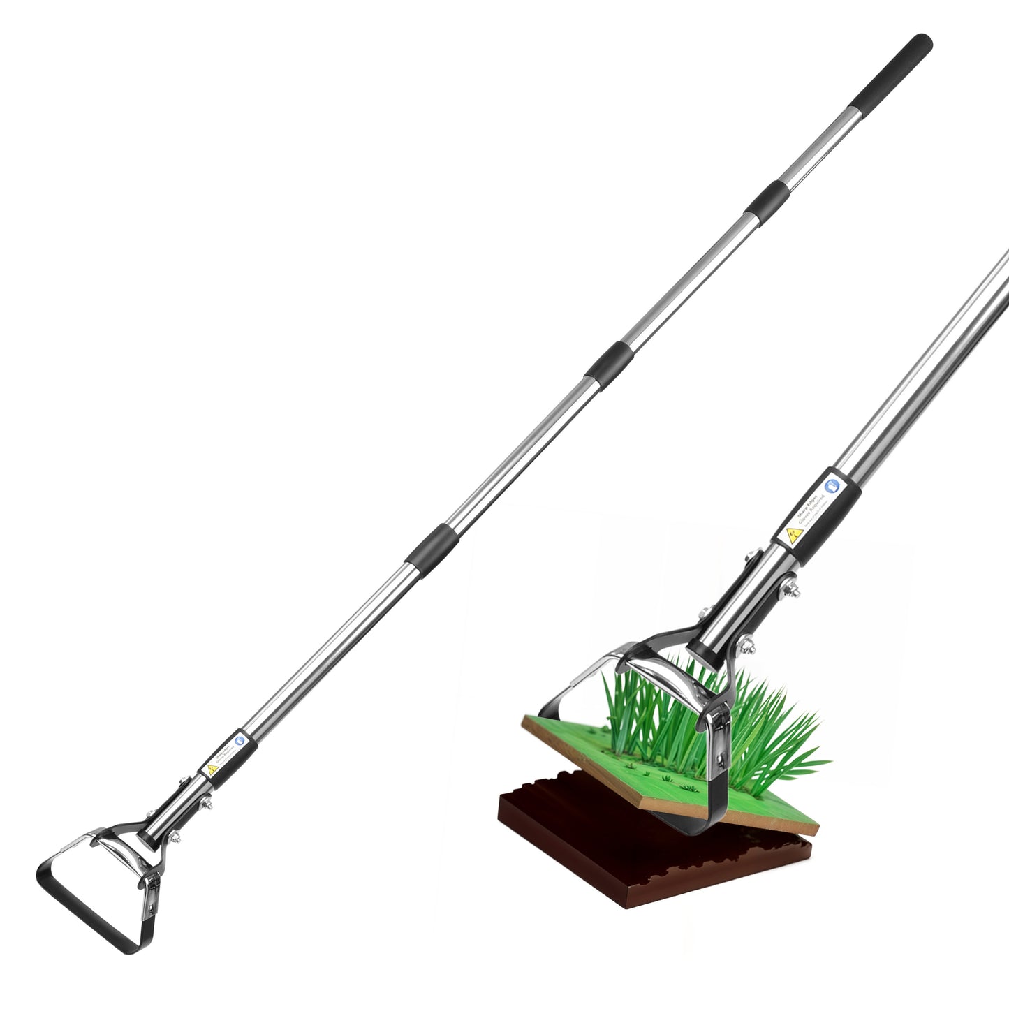 Long-Handled Oscillating Hoe | Adjustable Head Stirrup Hoe Weeder | Heavy-Duty Garden Tool for Weeding, Cultivating & Soil Loosening | Flexible & Durable Design for Easy Gardening Tool