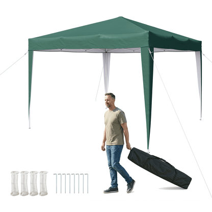Pop Up Gazebo 2X2m/3x3m Easy One Person Setup Instant Outdoor Canopy Folding Garden Gazebo Party Tent