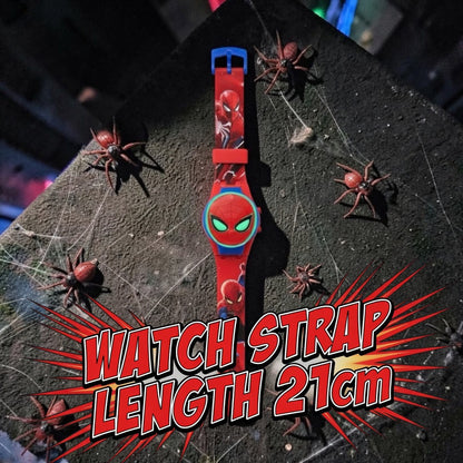 Marvel Kids Toys Light Up Watch for Boys & Girls – Hulk, Spider-Man, Iron Man & Captain America Toy Watch – Adjustable Watch Strap – Party Bag Fillers Kids – Fidget Toys – Toys for Boys Ages 3+