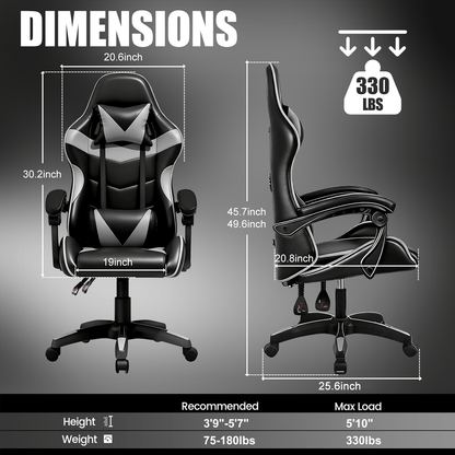 Ergonomic Design Gaming Chair with Adjustable Headrest And Lumbar Support, Office Desk Chair, Gift for Boyfriend