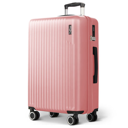 LUGG 76.5 x 50.5 x 30cm Vacay Suitcase ABS Luggage with TSA Indent Lock, Aluminium Trolley Handle, 360° Spinner Wheels, Water-Resistant & Durable Material - Airline Compatible (28inch)