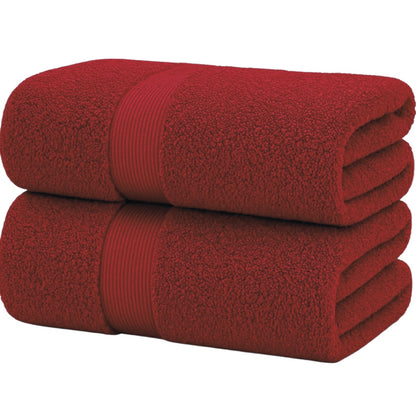 Pack of 2 Cotton Bath Sheets (75×145 cm), Soft, Absorbent & Machine Washable, Ideal for Bathroom, Gym or Daily Use