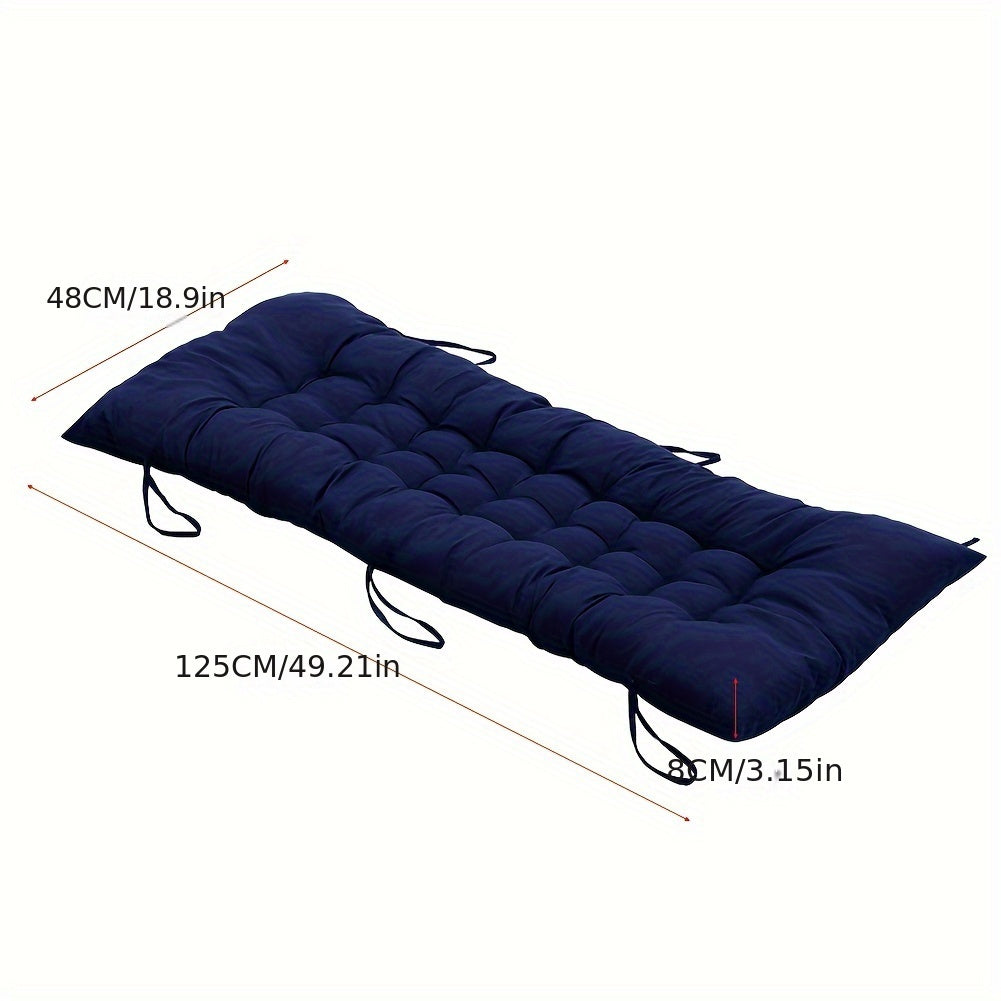 Thickened Recliner Cushion Beach Seat Cushion Office Sofa Chair Cushion Lunch Break Chair Cotton Cushion Rocking Chair Cushion 48*125*8cm
