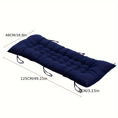 Thickened Recliner Cushion Beach Seat Cushion Office Sofa Chair Cushion Lunch Break Chair Cotton Cushion Rocking Chair Cushion 48*125*8cm