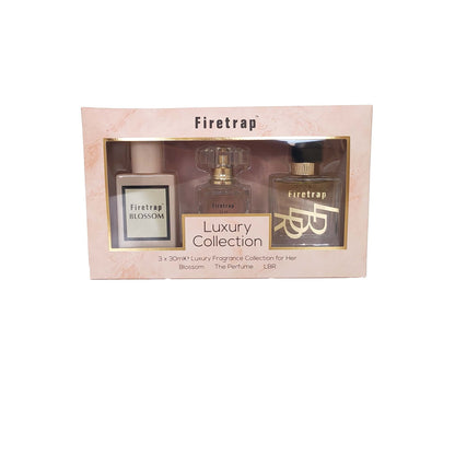 Firetrap Her Luxury Fragrance Collection EDTS 30mlx 3 Blossom, The Perfume, LBR Womens Fragrance Gitf Set