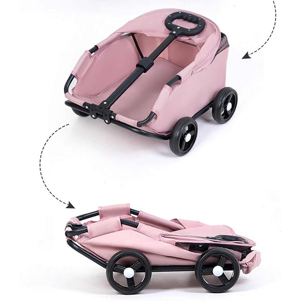 Mini Foldable Pet Trolley with Retractable Pull Handle - product detail 10