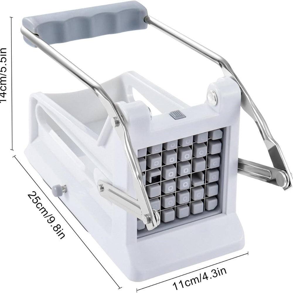 Chipper Potato Slicer with 2 Blade Options, Suction Base for Safe and Easy