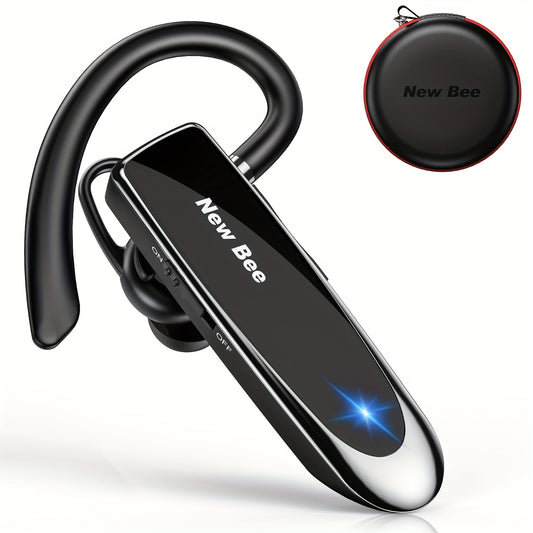 New Bee Single-ear Wireless Headset, B41 Wireless In-ear Earphones, Automatic Noise-cancelling Headphone, Available In Two Options: Earphone Storage Bag + Earphones And Single Earphone, Suitable For Office Work, Driving, And Courier Delivery