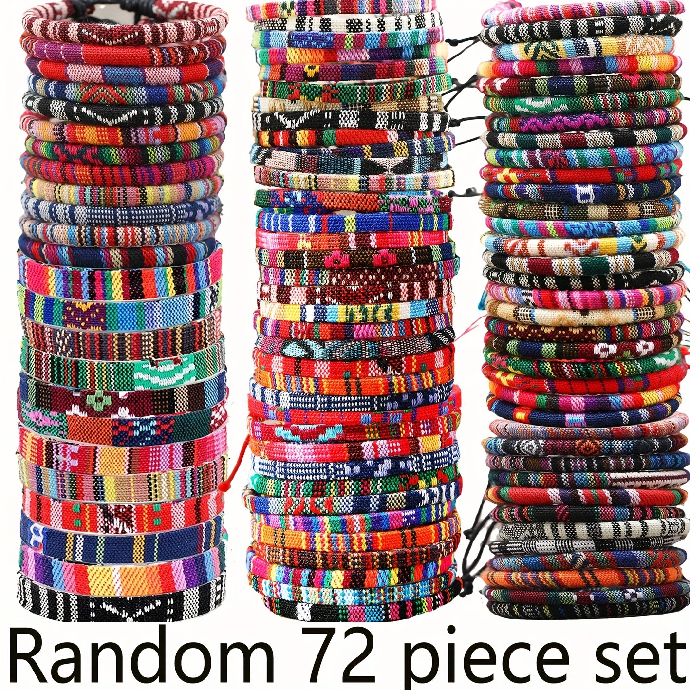 72pcs Ethnic Style Unisex Hand Rope Bangle Bangle Bracelet, Winter Bangle Bangle Bracelet, Hand Rope, Christmas Gift, Halloween Gift, New Year Gift