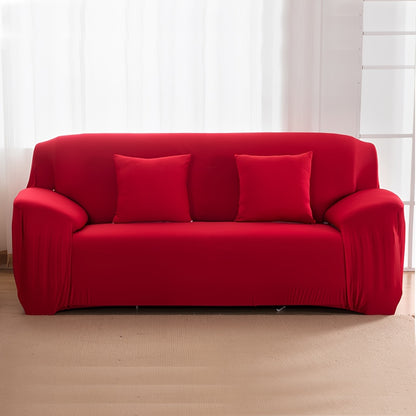 Sofa Cover Fashion Printed High Stretch Elastic Fabric L Shape Sofa Slipcover Couch Cover 1 2 3 4 Seater Polyester Spandex Furniture Protector Cover Include Pillowcase for Living Room Pets Dogs