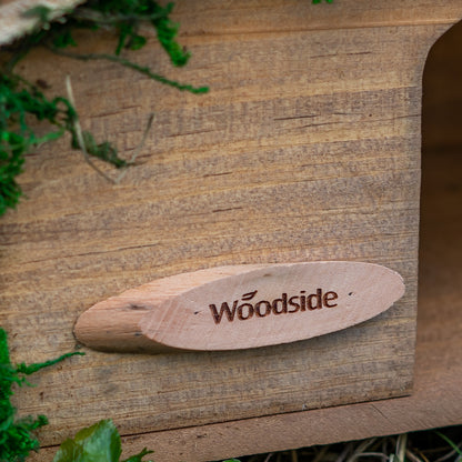 Woodside Hedgehog House with Bark Roof – Wildlife Shelter & Garden Habitat