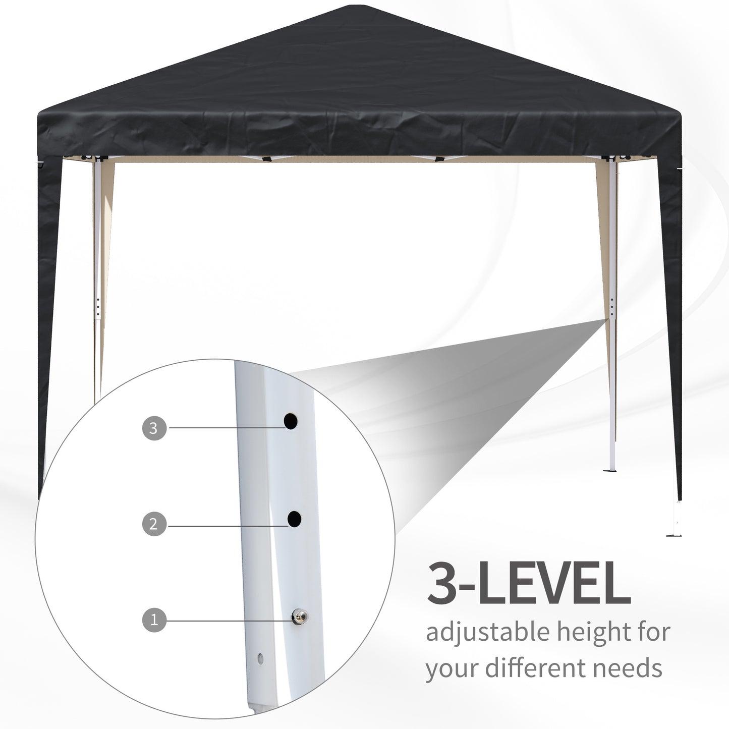 3 x 3 Meters Outdoor Garden Heavy Duty Pop Up Gazebo Marquee Party Tent Wedding Canopy + Carrying Case