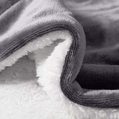 Soft Cozy Sherpa Blanket, Double-Sided Throw Blanket, Contemporary Design, Warm Throw for Couch, Bed, Office and Travel, Versatile All-Season, Perfect Holiday Gift