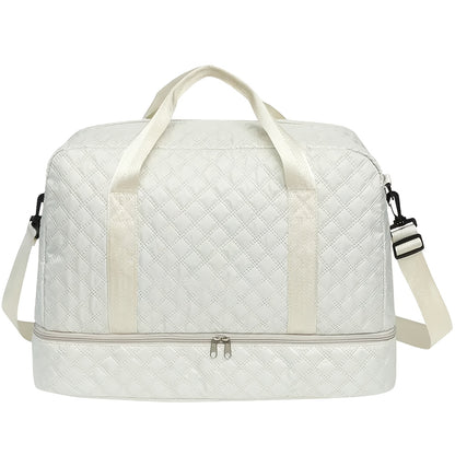 1pc Ultra Light Travel Bag, Extra Large Capacity Embossed Travel Bag, Large Foldable Travel Bag for Women And Men, Valentine's Day Gift