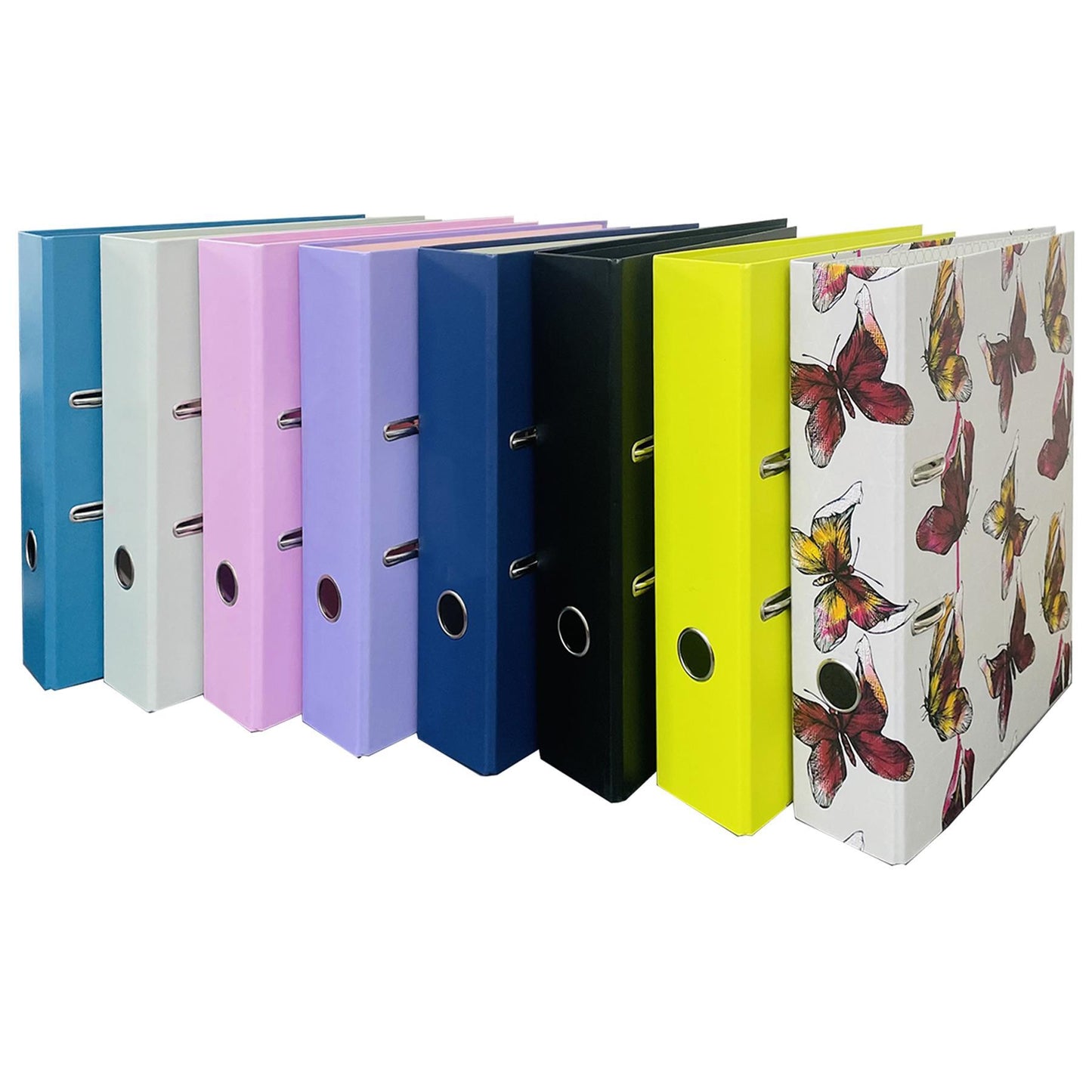 10 x A4 Lever Arch Files, Folders - Office Folder, Back To School Files 10 Pack Lever Arch Folder - Stationary Document Storage
