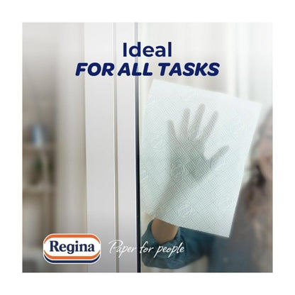 Regina Blitz Household Towels – 12 Rolls Per Pack, 3-Ply Kitchen Roll, 70 Sheets Per Roll, Paper Packaging