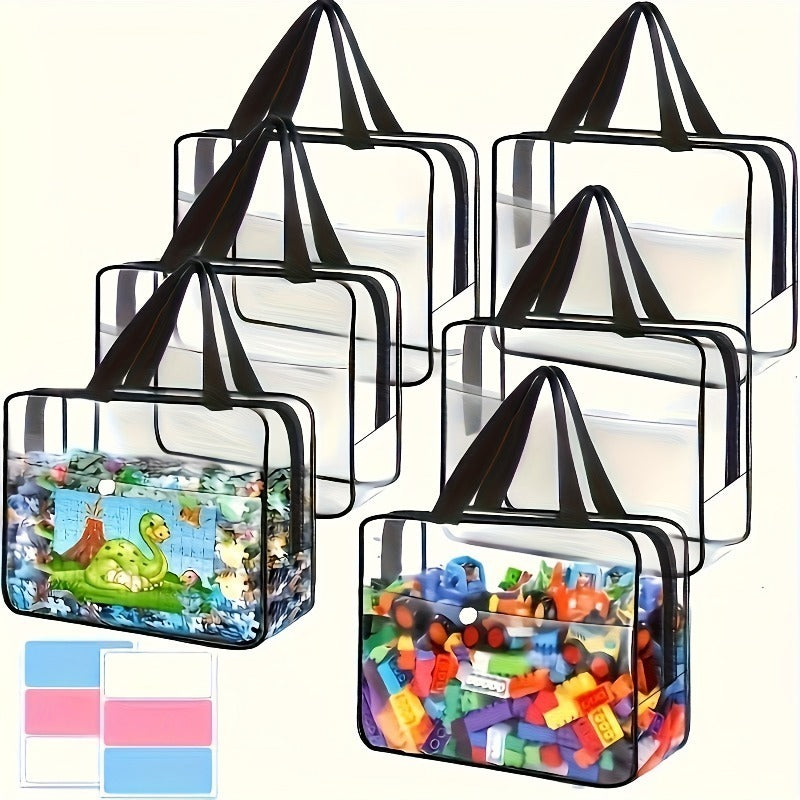 5pcs Stylish Storage Bag| Durable Multi-Purpose Organizer with Sturdy Zipper and Handle, Ideal for Travel, Clothes- Perfect Gift for Mother's Day, Shelf Baskets