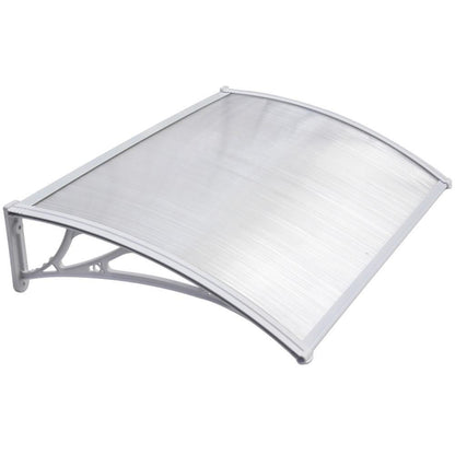 Costoffs Door Canopy, Door Awning Shelter, Outdoor Awning Canopy, Window Rain Shelter, Front Door Awning Window Outdoor Rain Shelter Cover for Garden Door Porch, Roof, Patio, 120 x 76 cm, Black/White