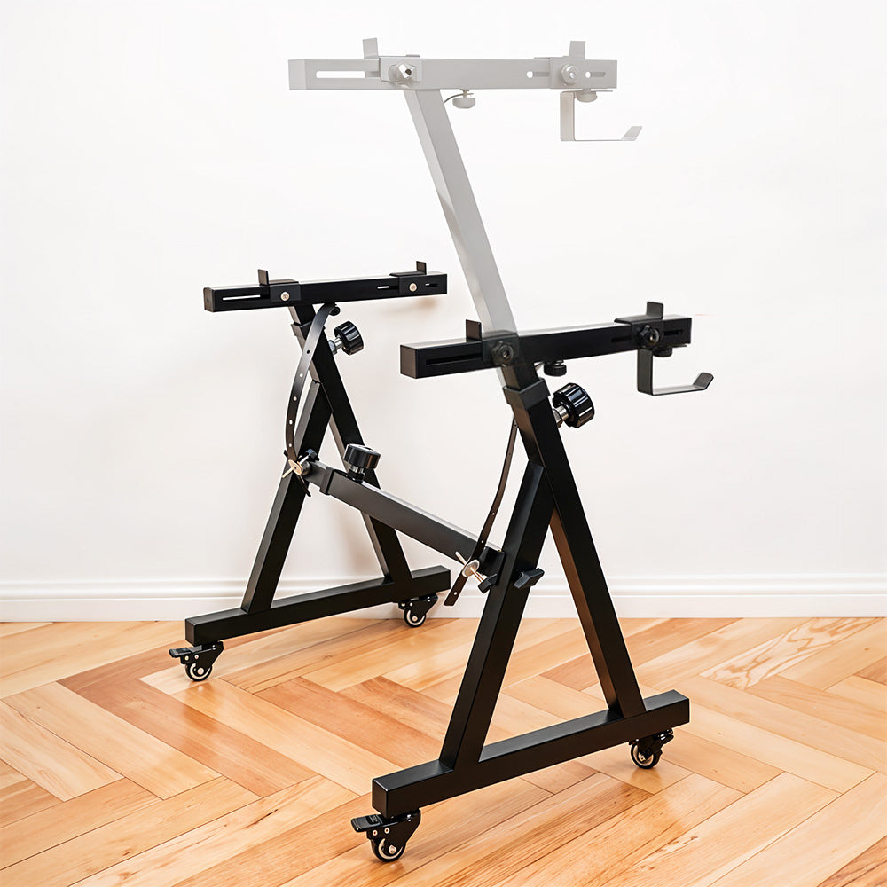 1PC Keyboard Stand with Wheels, Z-Shaped Heavy-Duty Piano Stand, Adjustable Portable Piano Keyboard Stand, Suitable for 54-Key, 61-Key, and 88-Key Electronic Keyboards