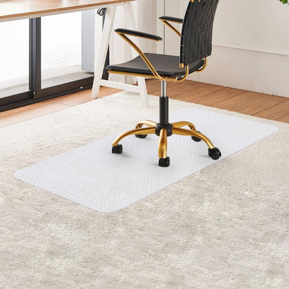 PVC Clear Chair Mat Non Slip Office Chair Desk Mat Floor Computer Carpet Protector Plastic Clear