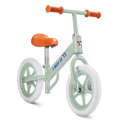 30.48cm Balance Bike for Kids, Kids Training No Pedal Bicycle with Adjustable Handlebar Seat, Lightweight Toddler Balance Bike