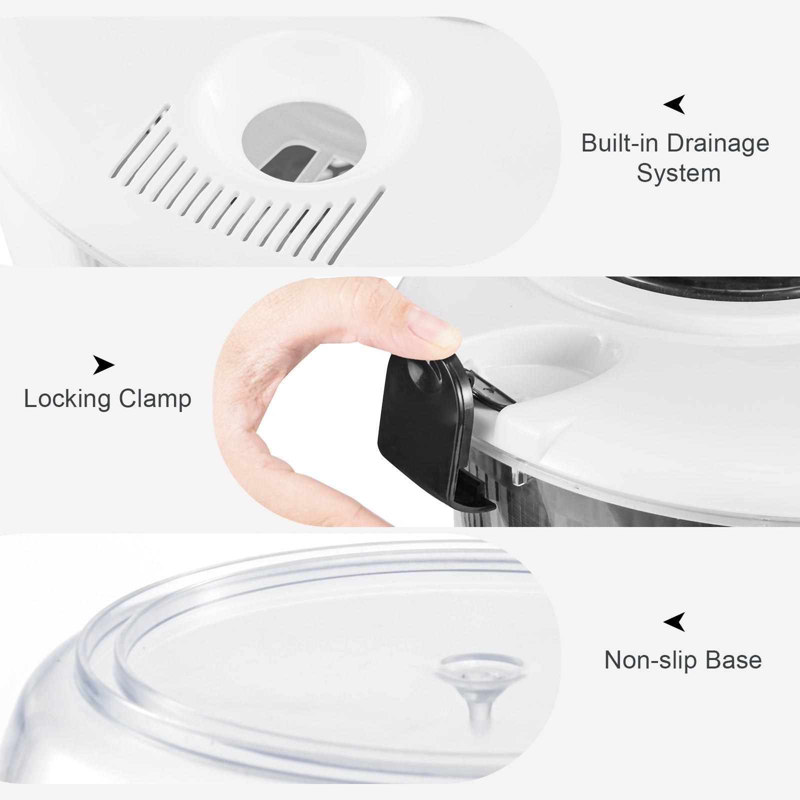 3.5-Litre Salad Spinner - Green or Black