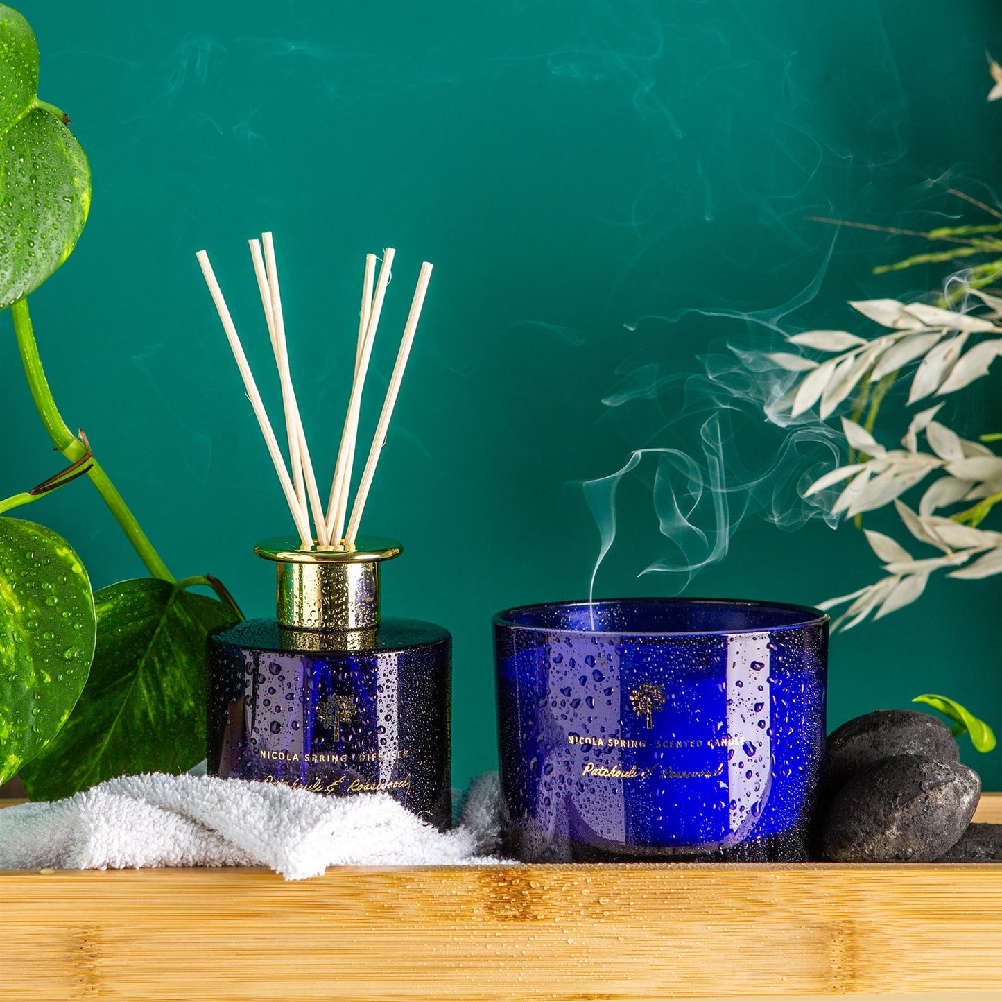 Nicola Spring Scented Candle - 130g/350g - Natural Soy Wax Candles Relaxing Fragrance Gift Set Aromatherapy Candle