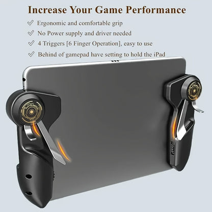 [Tablet Game Assistant] Portable Grip Ergonomic Design Mobile Game Grip, Shooting Button Assistant PUBG Mobile Game Assist Shooting Target with Shooting Trigger Tablet Game Additions Enhance Gaming Experience Birthday/Christmas/Boy Gifts