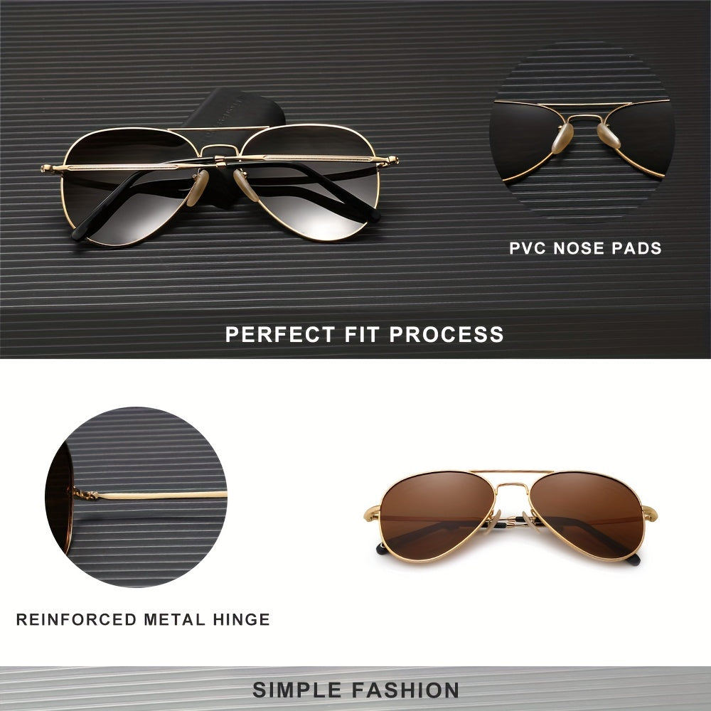 Kingseven Classic Pilot Polarized for Men And Women Fashion Unisex Style Eyewear for Activities, Parties, And Photography Props