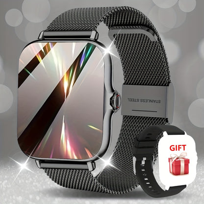 Smartwatch, Women's Watch with a 1.84-inch Touch Screen, Classic Strap, Featuring Call Alerts/message Alerts/alarm Reminders/multiple Sports Modes and Many More Functions, Perfect as a Christmas/New Year/Birthday Watch Gift