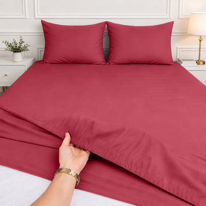 1pc 40CM Extra Deep Fitted Sheet – Soft Comfortable Microfiber Bed Sheet, Durable & Breathable Fabric, All Around Elastic, Wrinkle Resistant, Machine Washable Sheet for Home Bedroom