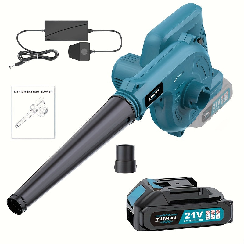 2025 Portable Wireless Leaf Hair Dryer, Hair Dryer, Equipped with Battery And Charger, Battery Powered, Compact Handheld Vacuum Cleaner, Efficient And Easy, Powerful Helper for Maintaining Lawns And Removing Fallen Leaves in The Courtyard