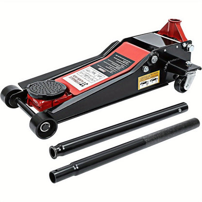 3 Tonne Low Profile Hydraulic Trolley Jack – Heavy Duty Steel Floor Car Jack for Cars & Light Vans, Garage Workshop Lifting Equipment