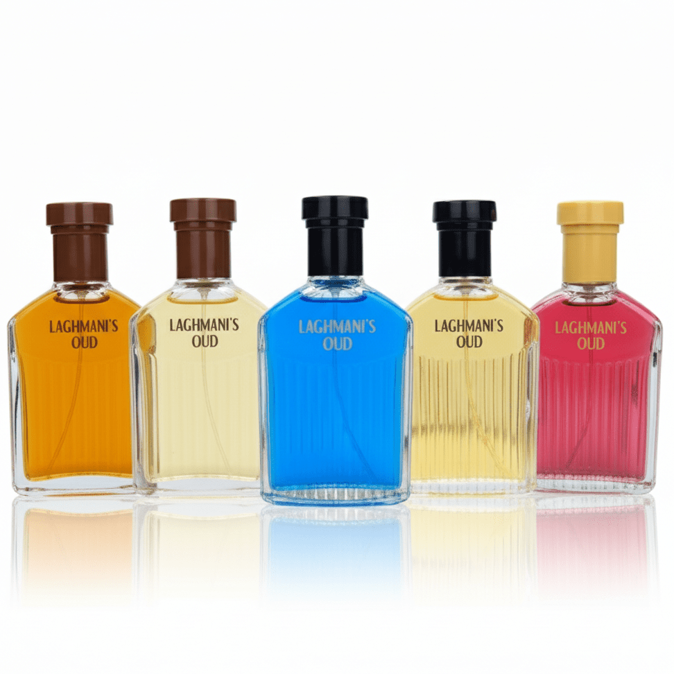 Gentleman Exclusive Edition, Oud Perfumes For Men Giftset 5x100ml EDT | Blue, Black, White, Brown, Red Men's OUD Fresh Woody Cologne Enhances Mature Charm | Rich Deep, Masculine Long Lasting Perfume For Men with Oud, Woody Scent | Arabian Inspired Aromati