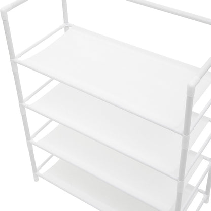 Metal Clothing Rail Rack, Multi Fucntional Coat Hat Stand With Shoe Rack Non Woven Fabric Shelves, Entryway Hall Tree with Bench and Shoe Storage Clothes Rack Hanging Rail Coat Hanger Home Freestanding Coat Rack Hanging Clothes Rack for Clothes, Coats, Sk