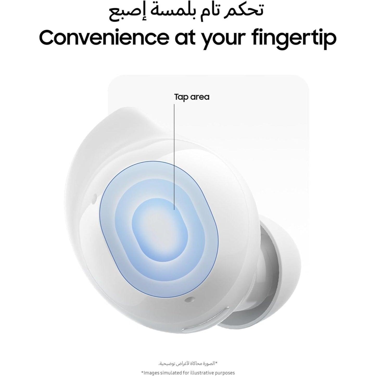 Samsung Galaxy Buds core with Active Noise Cancellation (ANC), long battery life, waterproofing, and Galaxy AI voice translation - Available in Black or White