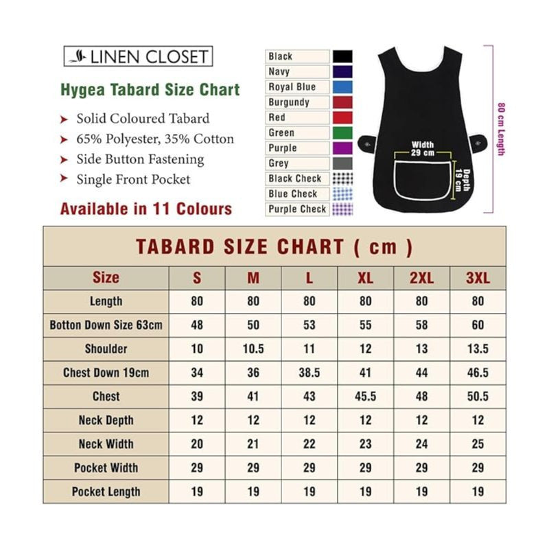Pack of 2 Tabard Apron | Aprons for Men, Women, and Ladies | Professional Cooking Aprons with 2 Pockets | Adjustable Kitchen Apron for Baking, BBQ, Grilling, Gardening, Crafting, Cleaning, Painting, Barista, Restaurant Work | Cute & Stylish Gift Apron for