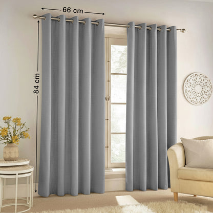 2pcs Full Blackout Eyelet Curtains – Thermal Insulated & Soundproof Drapes, Energy-Saving, Noise Reducing, perfect for Bedroom, Living Room & Home Decoration, Includes Matching Ties