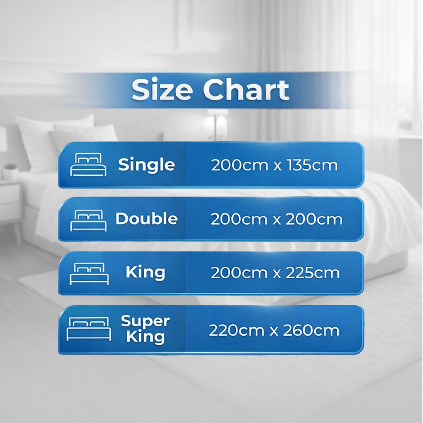 ACRALI HOME Summer Duvet Quilt All Seasons – Soft Breathable Lightweight Comforter 2.5 4.5 7.5 10.5 13.5 15 Tog – Cool Summer to Extra Warm Winter Quilt – Hotel Quality Luxury Bedding – Single Double King Super King – Machine Washable Durable Duvet Insert