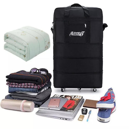 42" Extra Large Lightweight Luggage Trolley Suitcase Travel Bag H V6F9