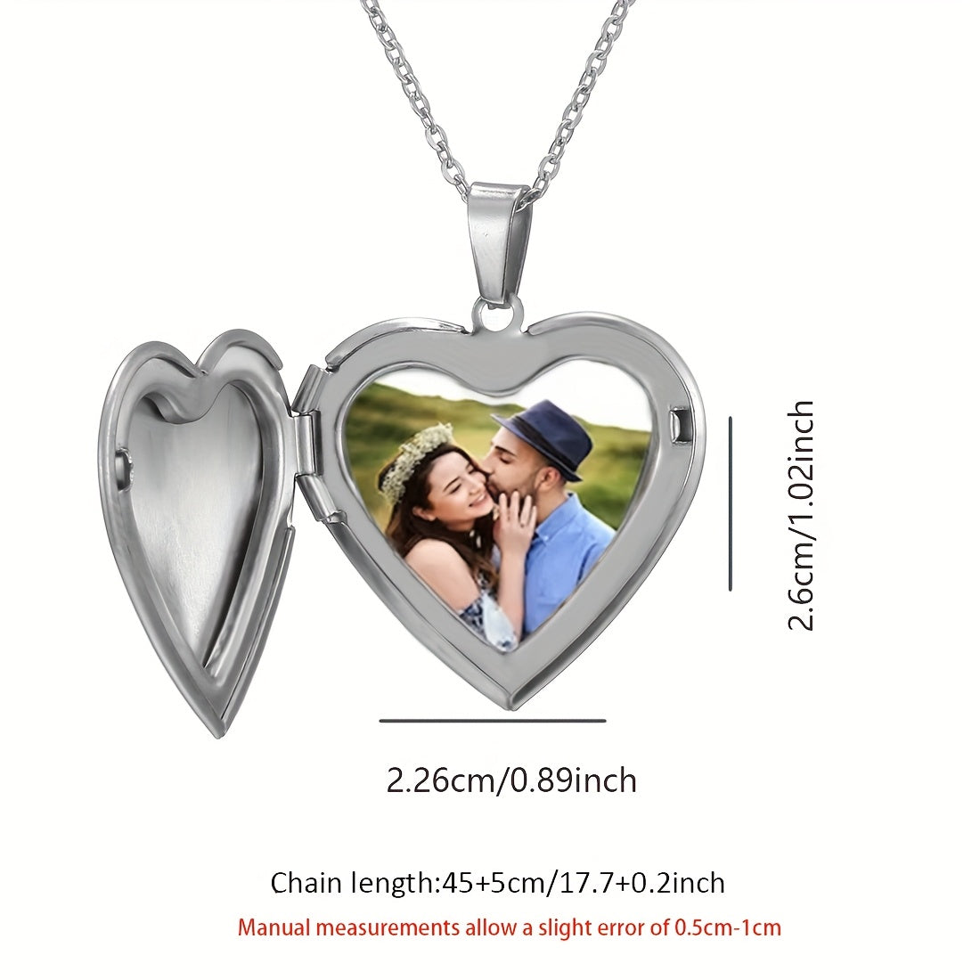 Custom Photo Heart-shaped Pendant Necklace with Personalized Image Jewelry, a Thoughtful Gift for Mothers, Wives, and Girlfriends, Suitable for Special Occasions and as a Christmas Present